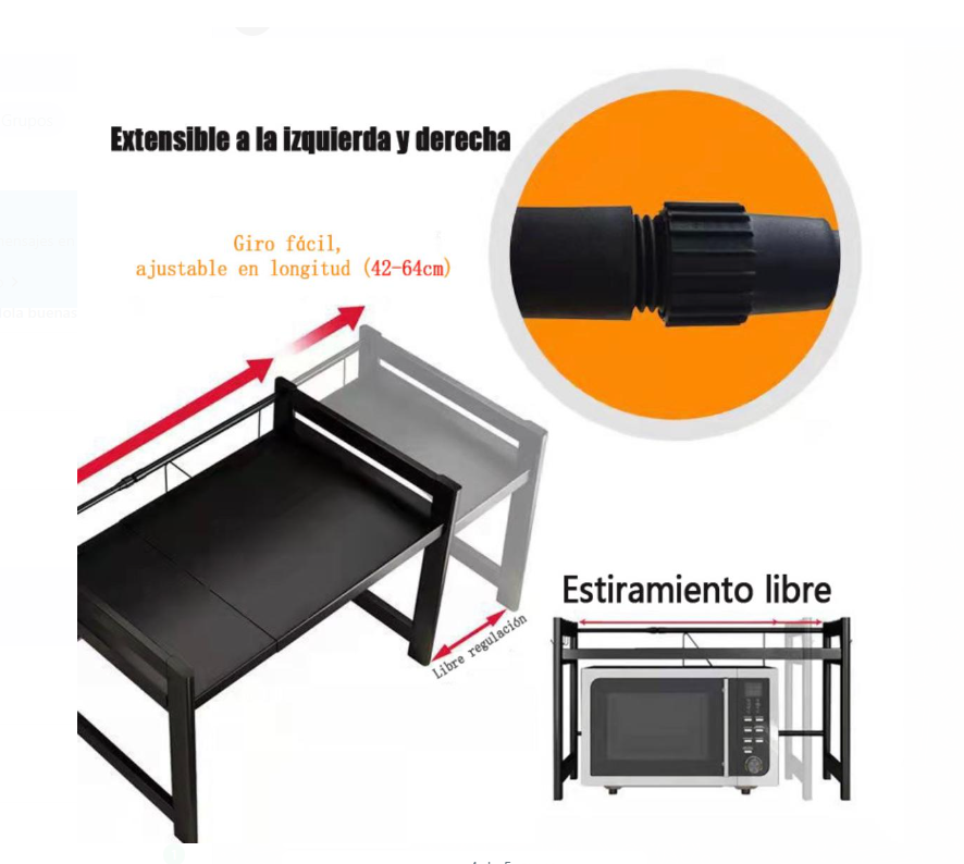 Estante repisa extensible