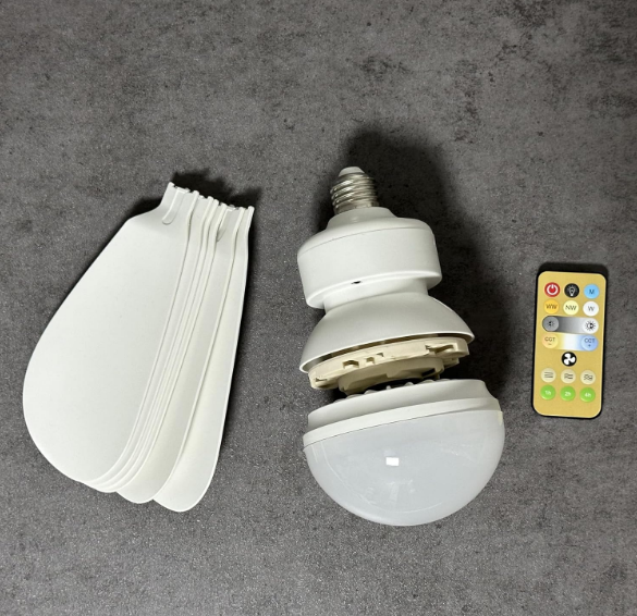 Ventilador con ampolleta Led