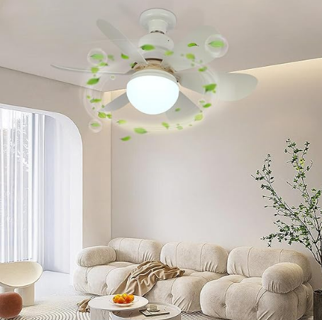 Ventilador con ampolleta Led