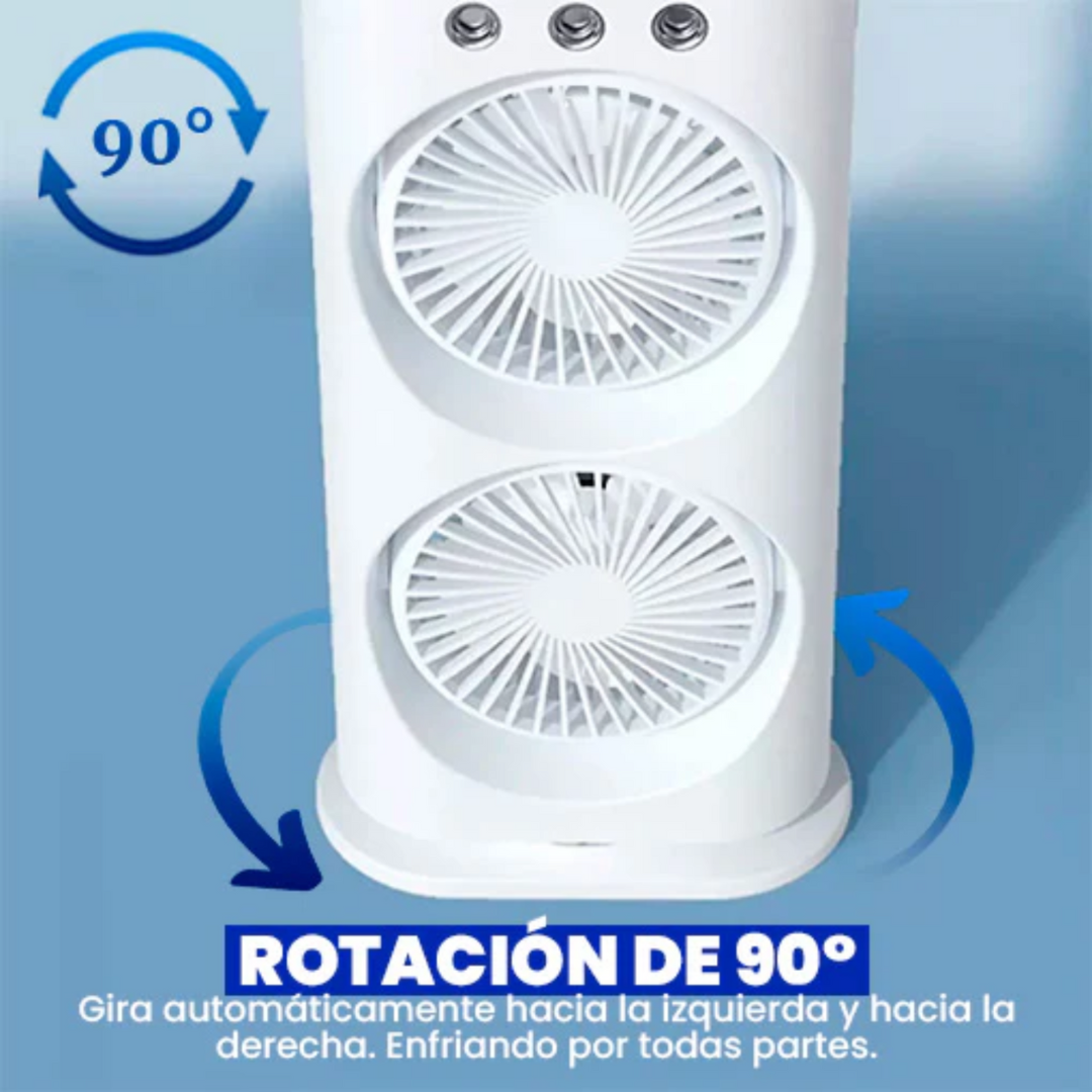 Ventilador humidificador doble